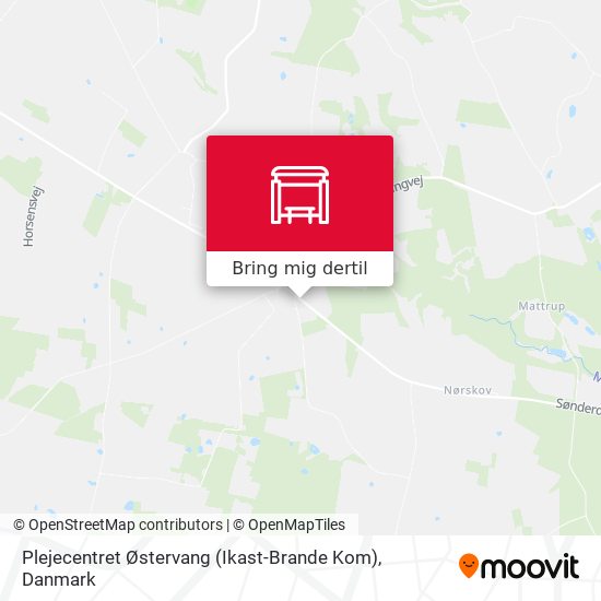Plejecentret Østervang (Ikast-Brande Kom) kort