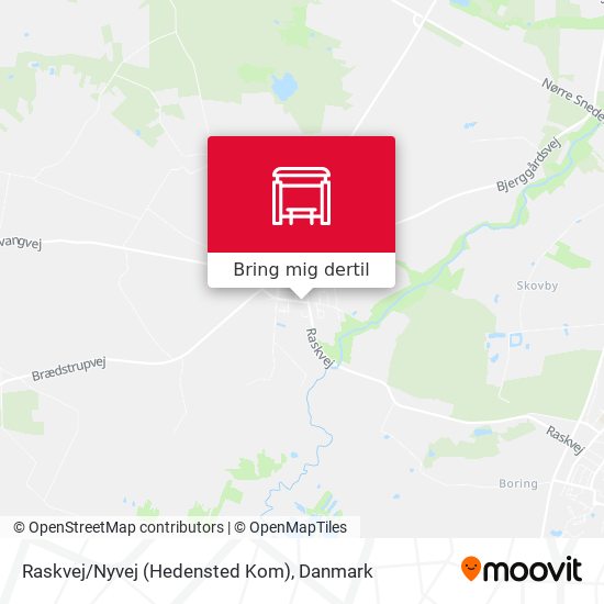 Raskvej/Nyvej (Hedensted Kom) kort