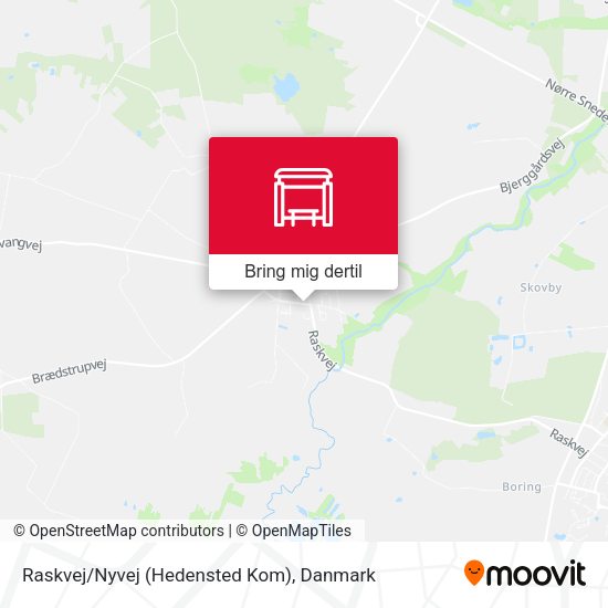 Raskvej/Nyvej (Hedensted Kom) kort