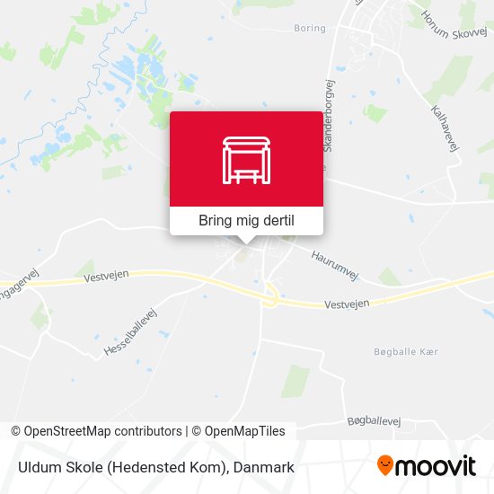 Uldum Skole (Hedensted Kom) kort