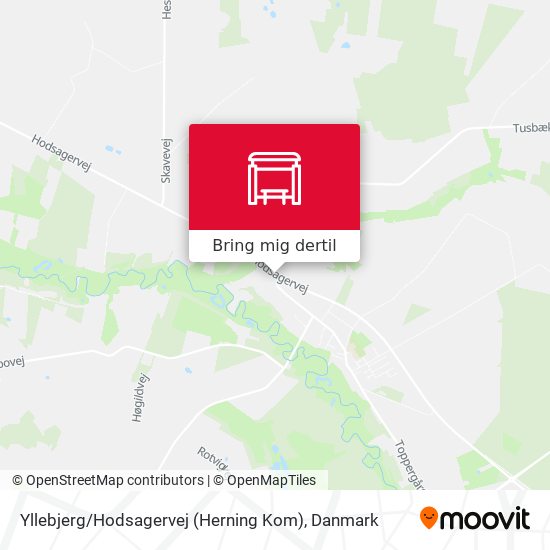 Yllebjerg / Hodsagervej (Herning Kom) kort