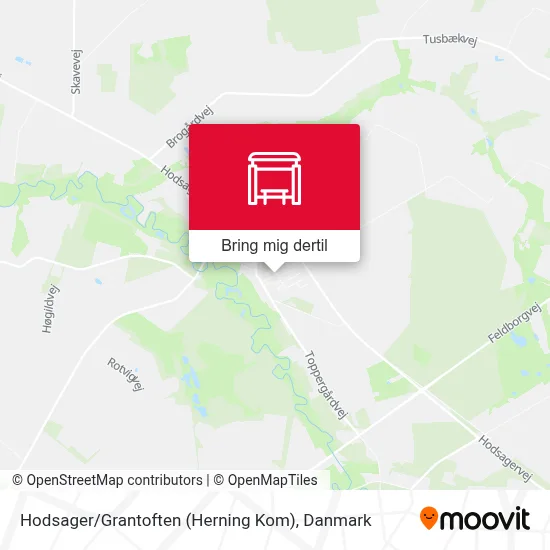 Hodsager / Grantoften (Herning Kom) kort