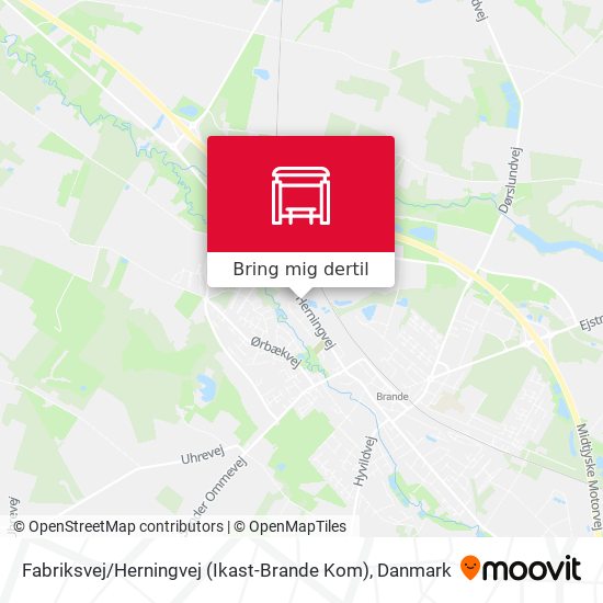 Fabriksvej / Herningvej (Ikast-Brande Kom) kort