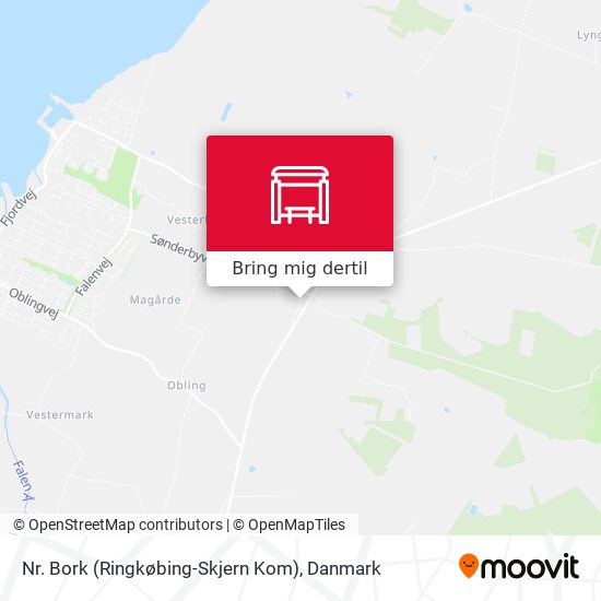 Nr. Bork (Ringkøbing-Skjern Kom) kort