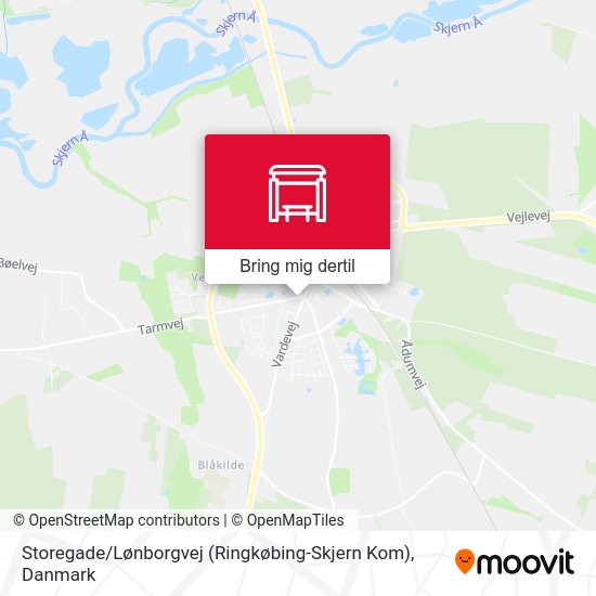 Storegade / Lønborgvej (Ringkøbing-Skjern Kom) kort