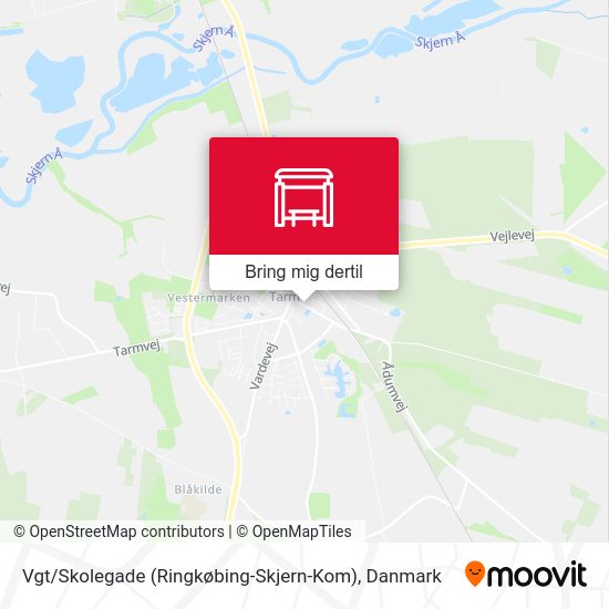 Vgt / Skolegade (Ringkøbing-Skjern-Kom) kort