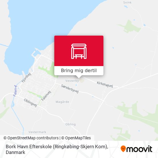 Bork Havn Efterskole (Ringkøbing-Skjern Kom) kort