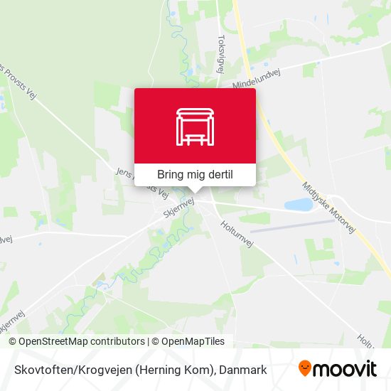 Skovtoften / Krogvejen (Herning Kom) kort