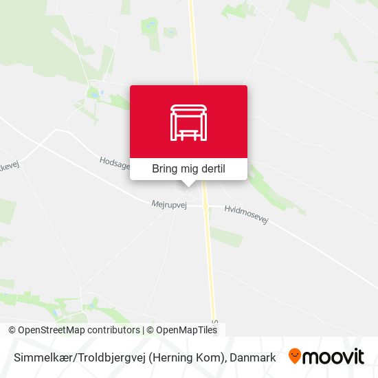 Simmelkær / Troldbjergvej (Herning Kom) kort