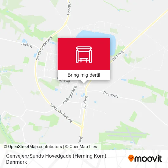 Genvejen / Sunds Hovedgade (Herning Kom) kort