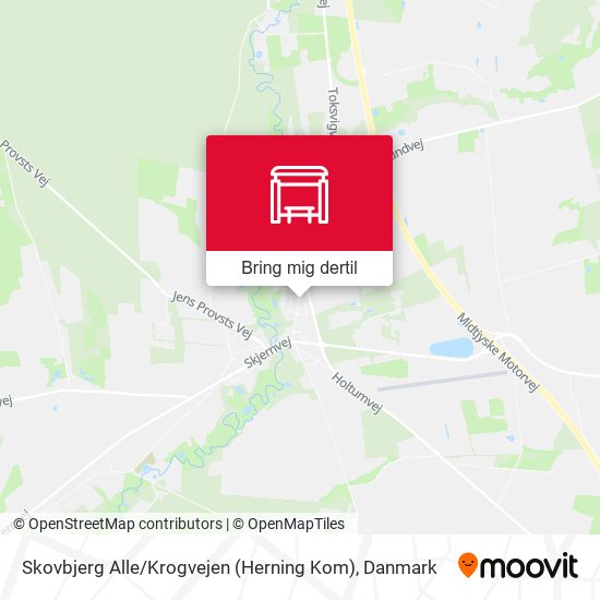Skovbjerg Alle / Krogvejen (Herning Kom) kort