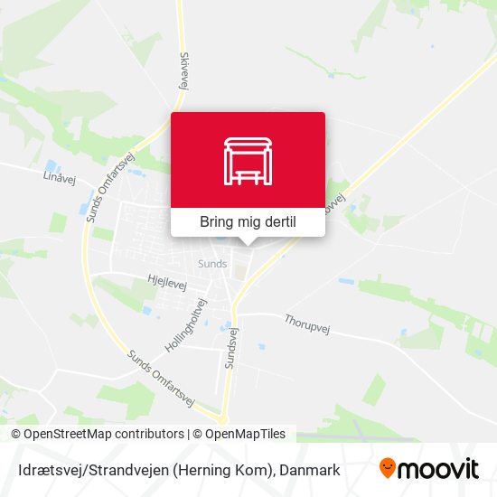 Idrætsvej / Strandvejen (Herning Kom) kort