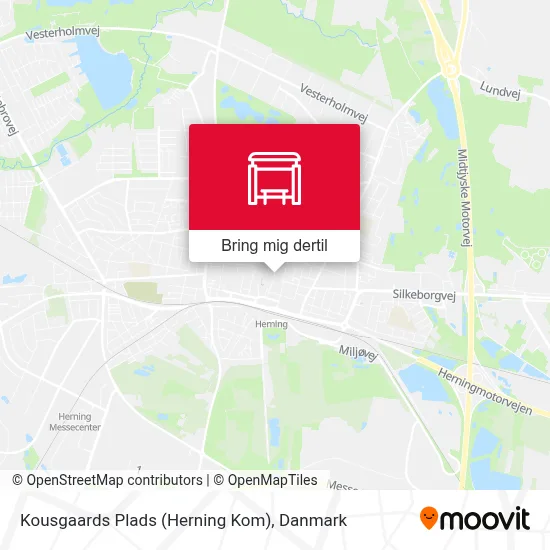 Kousgaards Plads (Herning Kom) kort