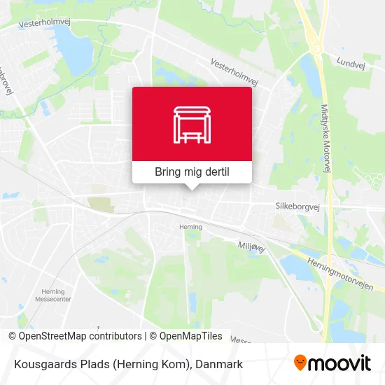 Kousgaards Plads (Herning Kom) kort