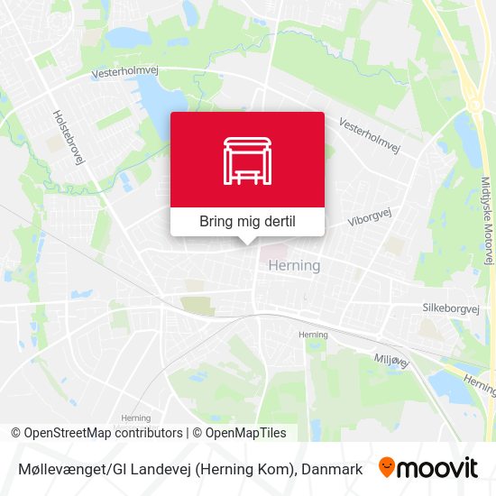Møllevænget / Gl Landevej (Herning Kom) kort