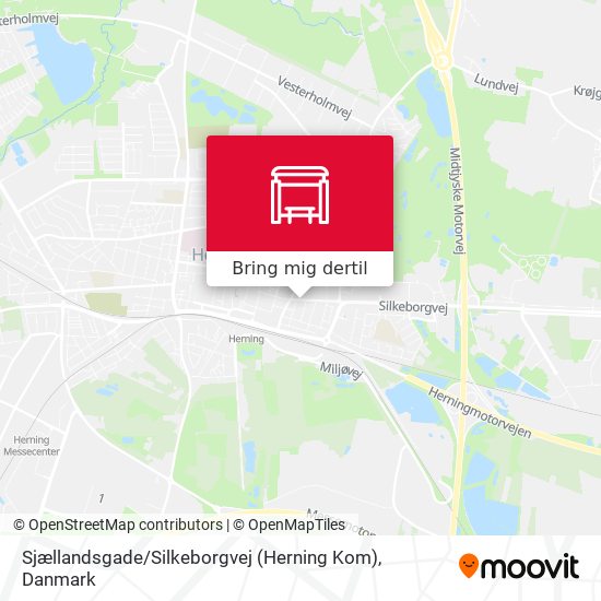 Sjællandsgade / Silkeborgvej (Herning Kom) kort