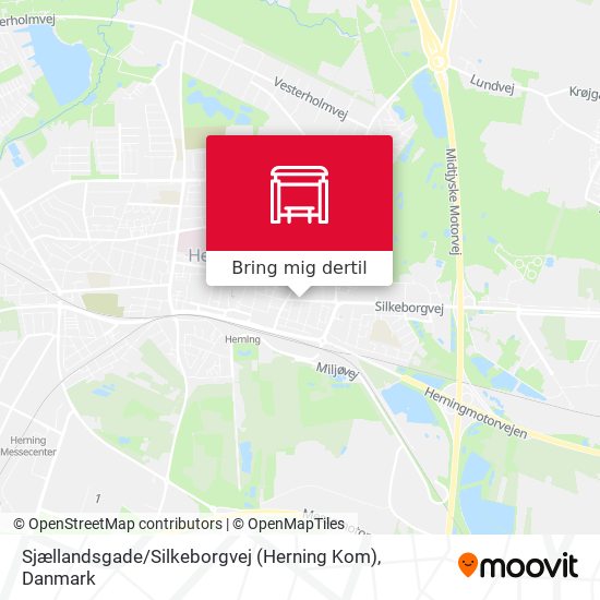 Sjællandsgade / Silkeborgvej (Herning Kom) kort