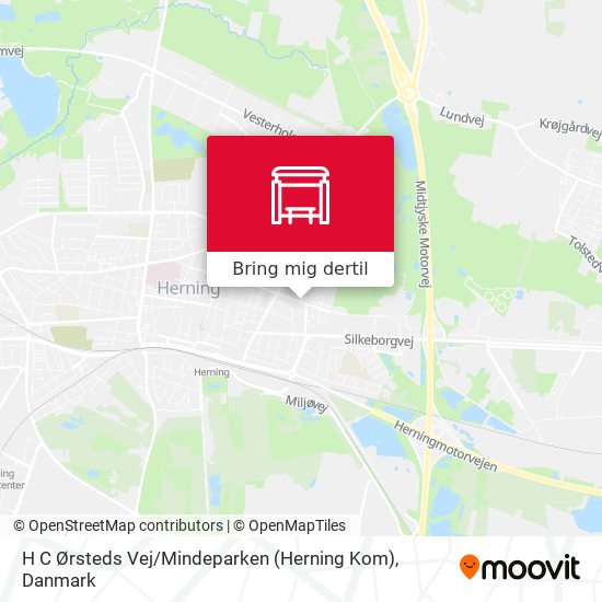H C Ørsteds Vej / Mindeparken (Herning Kom) kort
