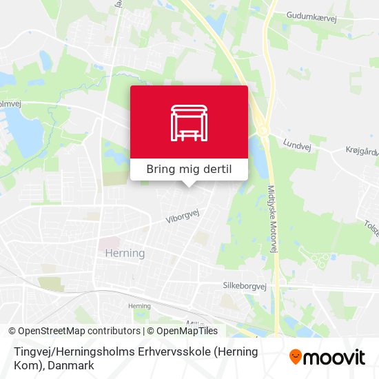 Tingvej / Herningsholms Erhvervsskole (Herning Kom) kort