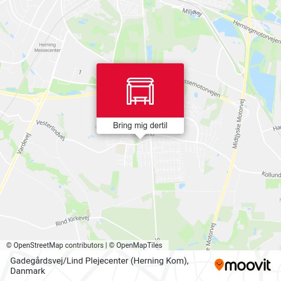 Gadegårdsvej / Lind Plejecenter (Herning Kom) kort