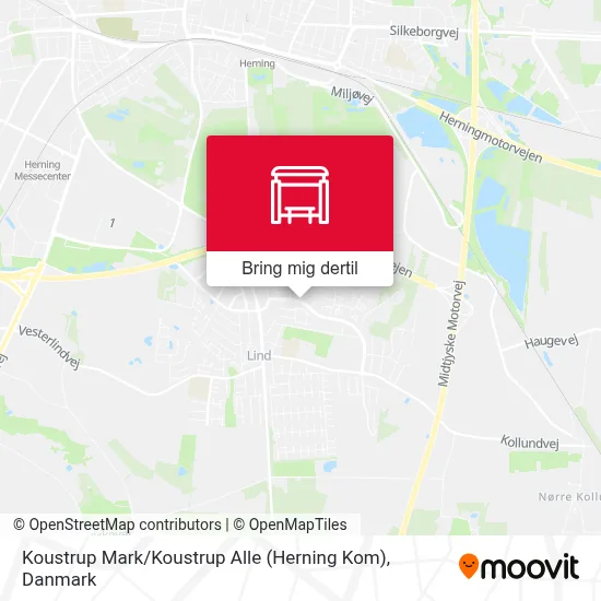 Koustrup Mark / Koustrup Alle (Herning Kom) kort