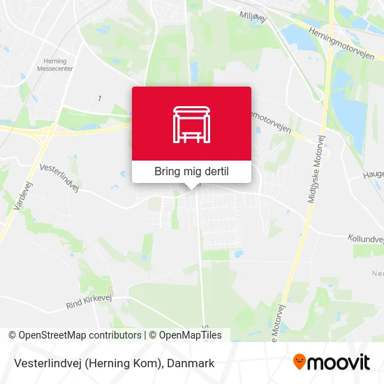 Vesterlindvej (Herning Kom) kort