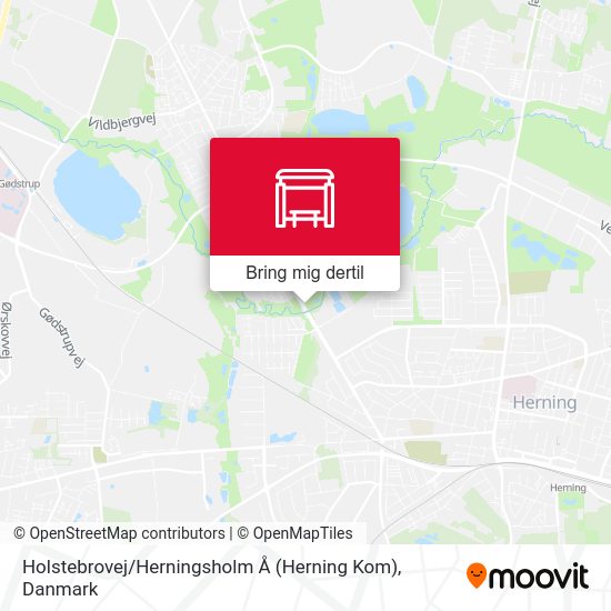 Holstebrovej / Herningsholm Å (Herning Kom) kort