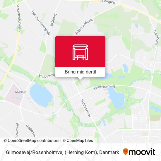 Gilmosevej / Rosenholmvej (Herning Kom) kort