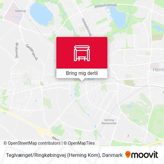 Teglvænget / Ringkøbingvej (Herning Kom) kort