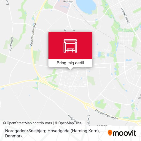 Nordgaden / Snejbjerg Hovedgade (Herning Kom) kort