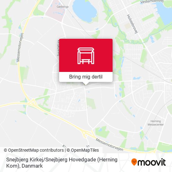 Snejbjerg Kirkej / Snejbjerg Hovedgade (Herning Kom) kort