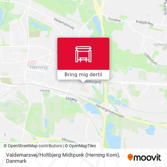 Valdemarsvej / Holtbjerg Midtpunk (Herning Kom) kort
