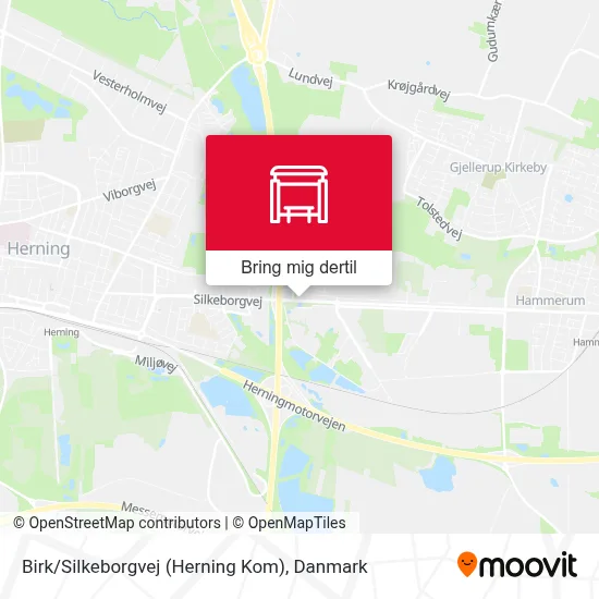 Birk / Silkeborgvej (Herning Kom) kort