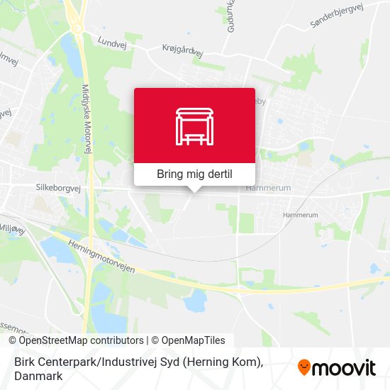 Birk Centerpark / Industrivej Syd (Herning Kom) kort