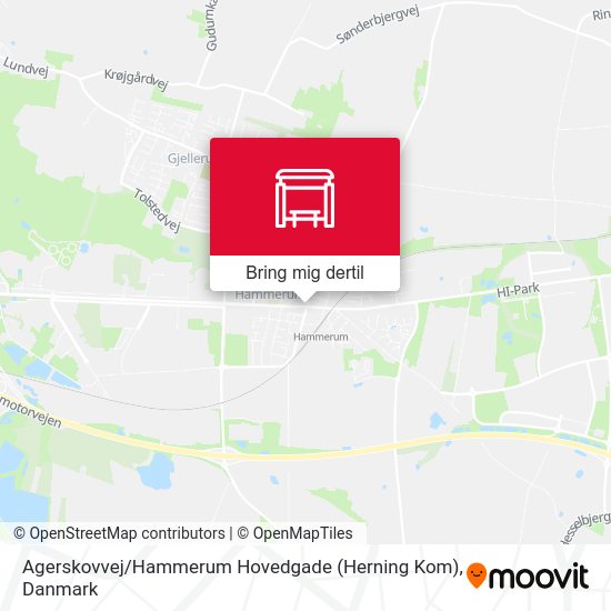 Agerskovvej / Hammerum Hovedgade (Herning Kom) kort