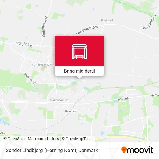 Sønder Lindbjerg (Herning Kom) kort