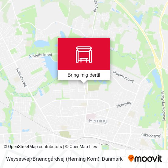 Weysesvej / Brændgårdvej (Herning Kom) kort