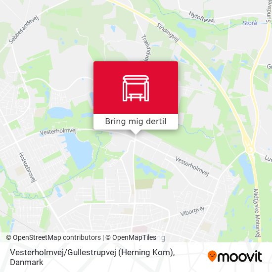 Vesterholmvej / Gullestrupvej (Herning Kom) kort