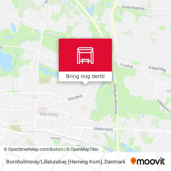 Bornholmsvej / Lillelundvej (Herning Kom) kort