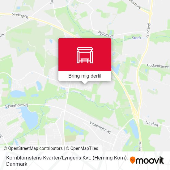 Kornblomstens Kvarter / Lyngens Kvt. (Herning Kom) kort
