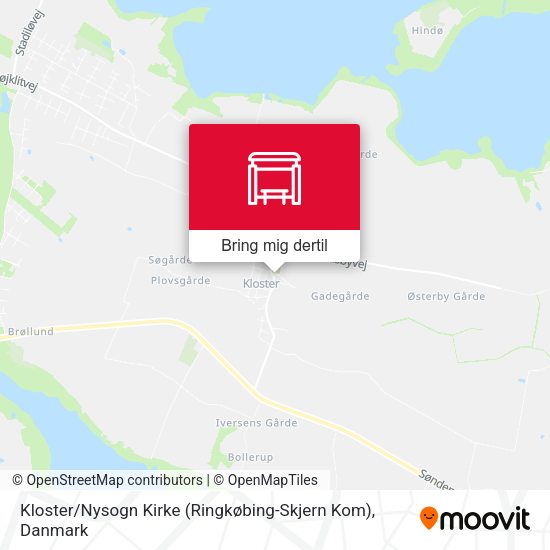 Kloster / Nysogn Kirke (Ringkøbing-Skjern Kom) kort