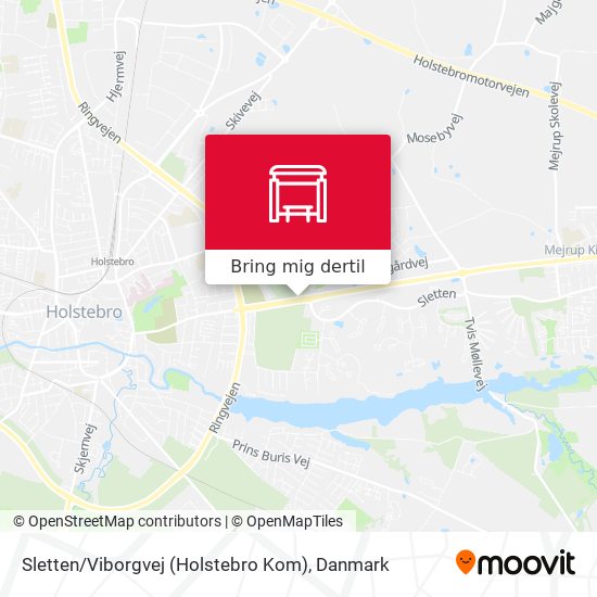 Sletten / Viborgvej (Holstebro Kom) kort