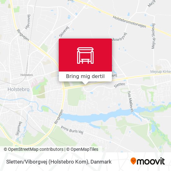 Sletten / Viborgvej (Holstebro Kom) kort