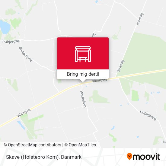 Skave (Holstebro Kom) kort