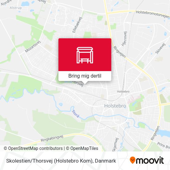 Skolestien / Thorsvej (Holstebro Kom) kort