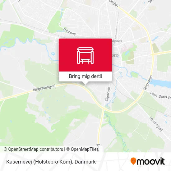 Kasernevej (Holstebro Kom) kort