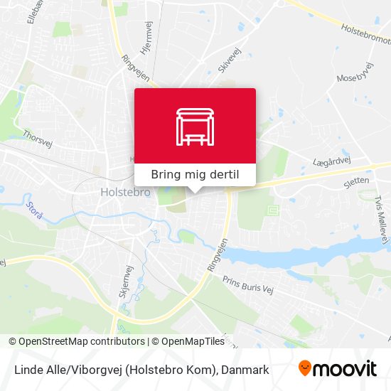 Linde Alle / Viborgvej (Holstebro Kom) kort