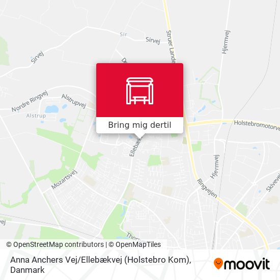 Anna Anchers Vej / Ellebækvej (Holstebro Kom) kort