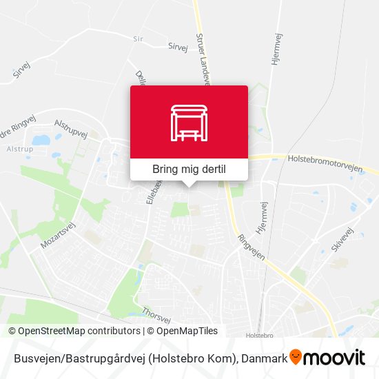 Busvejen / Bastrupgårdvej (Holstebro Kom) kort