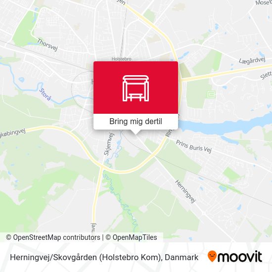 Herningvej / Skovgården (Holstebro Kom) kort
